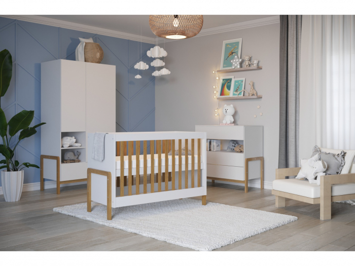 Patut  bebe din lemn - Little King -120x 60 [3]