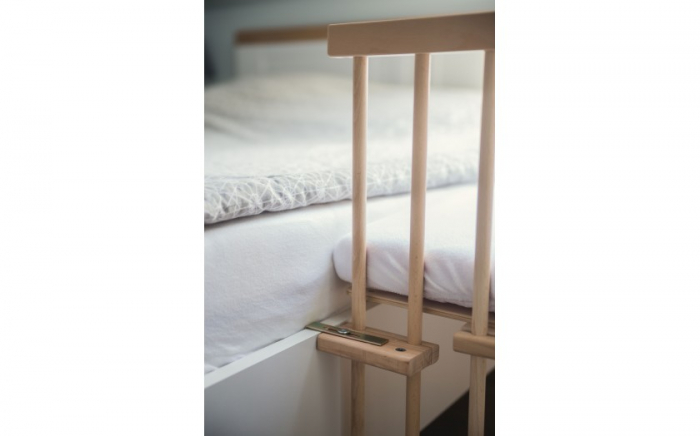 Patut din lemn masiv evolutiv 5 in 1 leagan-patut-birou-cosleeper-tarc de joaca - Natural [12]