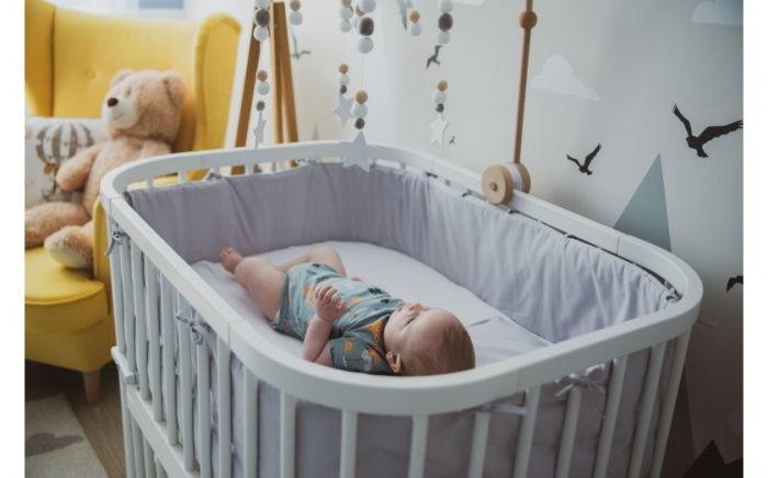 Patut din lemn masiv evolutiv 5 in 1 leagan-patut-birou-cosleeper-tarc de joaca - GREY [10]