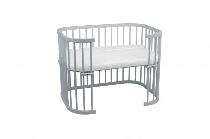 Patut din lemn masiv evolutiv 5 in 1 leagan-patut-birou-cosleeper-tarc de joaca - GREY [4]