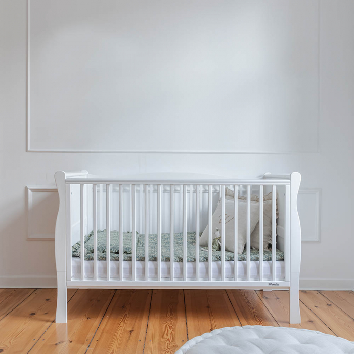 Patut din lemn masiv, transformabil pentru bebe si junior, Noble  + Saltea Cocos 140 x 70 cm [4]