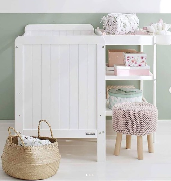 pat reglabil din lemn masiv pentru nou nascuti woodie [3]