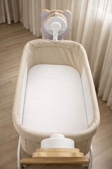 Patut Multifunctional cu leganare electrica, sunete si Bluetooth, AppeKids - Buggy [8]