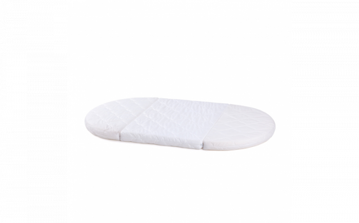 Patut Oval evolutiv-din lemn 7in1 cu saltea -natural -Bambus [11]