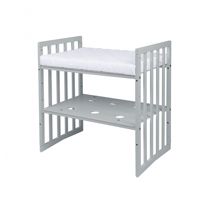 Patut Oval evolutiv din lemn 9 in 1 cu saltea -Grey -ce poate fi utilizat pana la 10 ani [3]