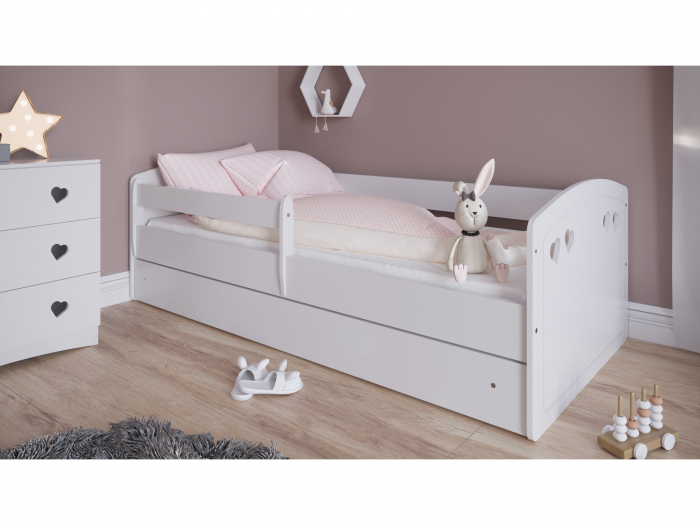 Patut pentru fetite Julia  - grey cu sertar [4]