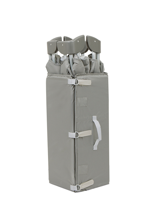 Patut pliant cu 2 niveluri Allura 120 cm, Gray Flannel [7]