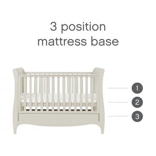 Patut din lemn  bebelusi - atasabil - Evolutiv 3in1 Roma Linen [5]