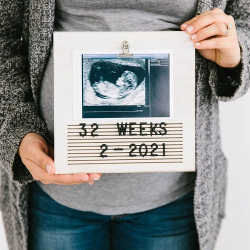 Rama foto ecografie cu litere pentru personalizare [4]