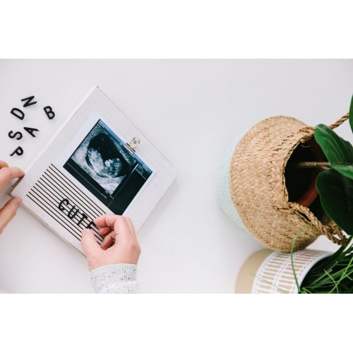 Rama foto ecografie cu litere pentru personalizare [3]