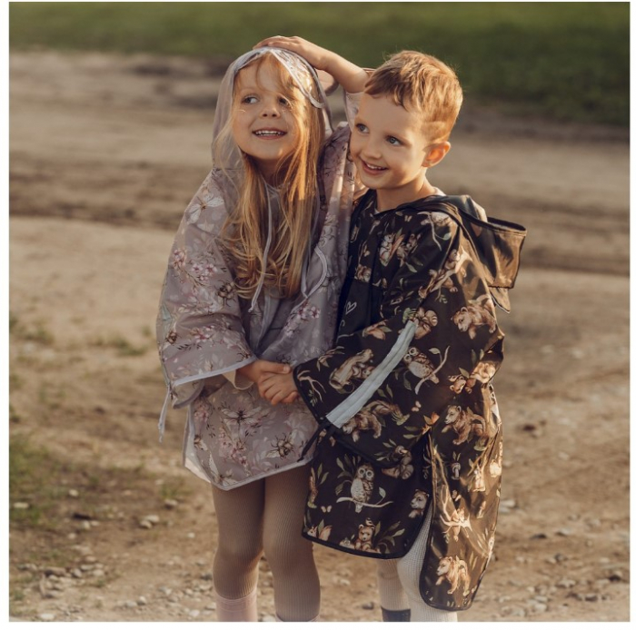 Pelerina de Ploaie pentru Copii, Poncho pentru ploaie 1,5-8 ani – Happy Bear dark [9]