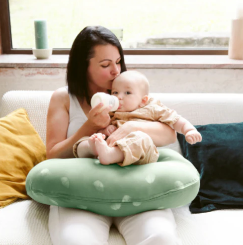 Perna B.Love 2 in 1 de maternitate si de alaptare, in forma de U si C, Verde [5]