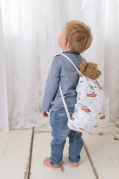 Pilota pentru copii Nature Bamboo by Amy din bambus si umplutura hipoalergenica BabySoft, Marin, 70x65cm [2]