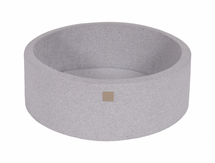 Piscina uscata cu 200 de bile (Alb, Galben, Verde, Babyblue) MeowBaby®, 90x30 cm, Gri deschis [6]