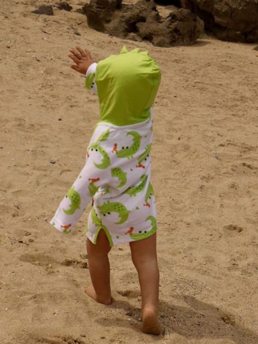 Poncho Baie UPF50 +, Zoocchini, 12-24 Luni, Alligator [2]