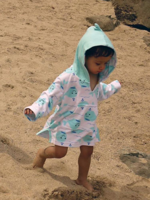 Poncho Baie UPF50 +, Zoocchini, 12-24 Luni, Seahorse [2]