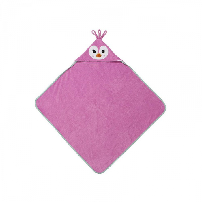 Prosop de baie cu gluga, Zoocchini, 76x76cm, Penguin [2]