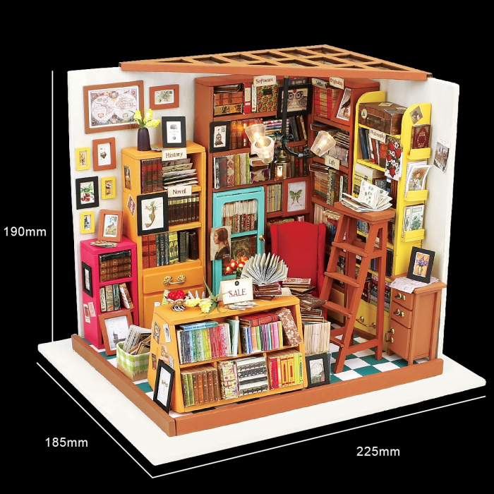 Puzzle 3D Minicasuta de papusi Biroul lui Sam, RoLife, DG102 [2]