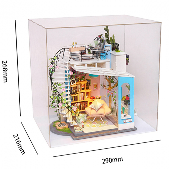 Puzzle 3D Minicasuta de papusi Dora's Loft, RoLife, DG12 [2]