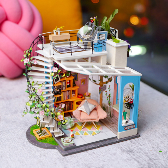 Puzzle 3D Minicasuta de papusi Dora's Loft, RoLife, DG12 [3]