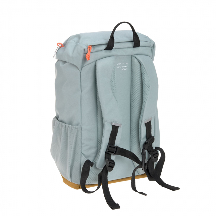 Rucsac copii mare LÄSSIG Nature Outdoor, impermeabil, 14L, husă ploaie + șezut, eco, personalizabil [2]