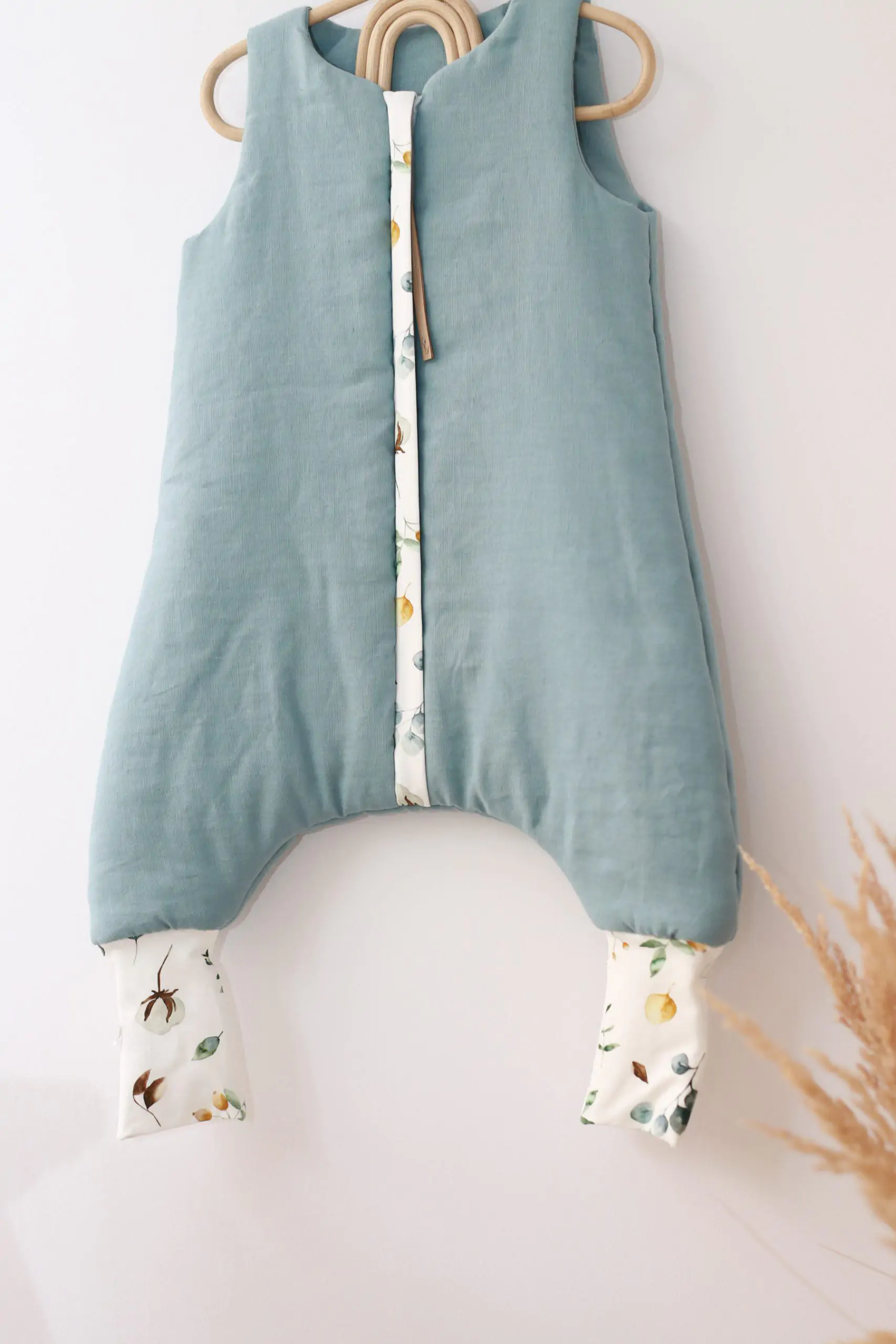 Sac de dormit cu picioare, in cu umplutura 2-2.5 Tog, tot parcusul anului, Sea Blue, 74 80, 1-2 ani [2]