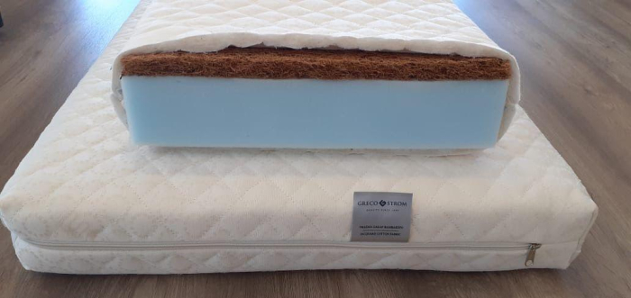 Saltea cocos/ortostructura 127 x 62 x h10cm husa detașabilă [2]