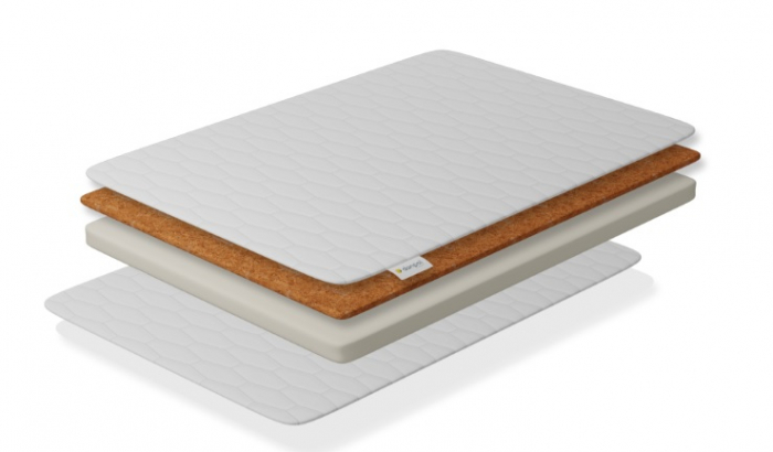 Saltea patut -140x70x10 Cm din Cocos Spuma T18 cu husa detasabila bumbac, [3]