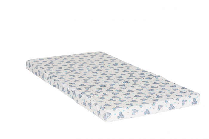 Saltea pliabila din spuma, cu husa detasabila din bumbac imprimat si geanta de transport 120 x 60 x 6 cm [3]