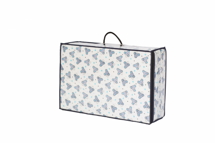 Saltea pliabila din spuma, cu husa detasabila din bumbac imprimat si geanta de transport 120 x 60 x 6 cm [4]