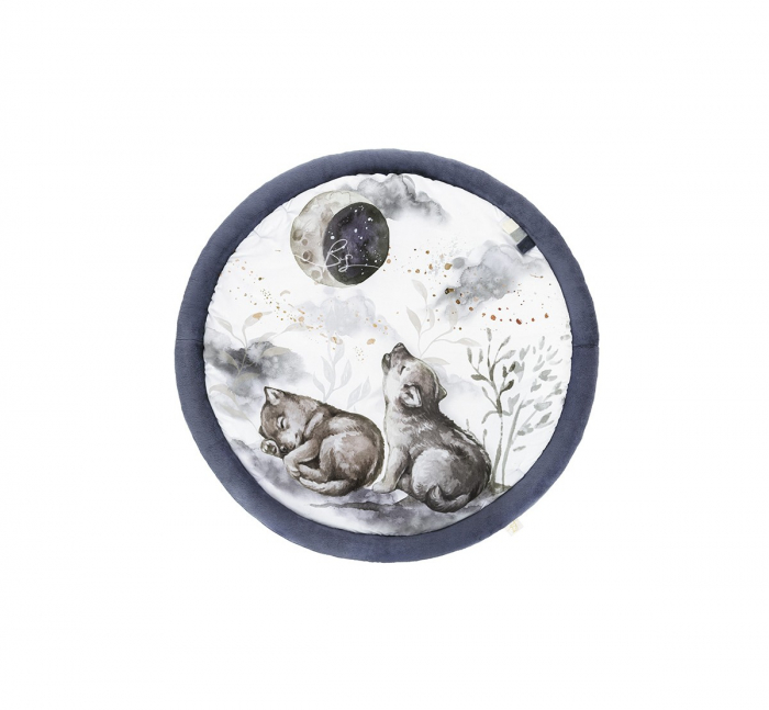 Salteluta cu arcada interactiva pentru copii si bebelusi, activitati cu jucarii senzoriale     Wolf Moonlight [2]