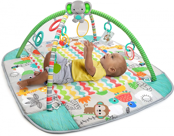 Salteluta de activitati 5 in 1 Gym & Ball Pit Totally Tropical [9]