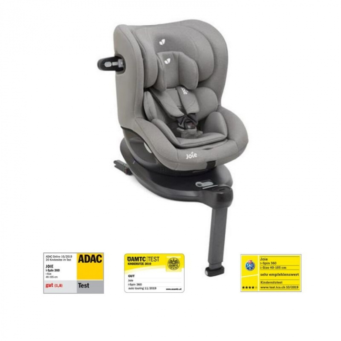 Scaun auto Joie i-Spin 360° Gray Flannel, nastere - la 4 ani  cu baza IZOFIX -Testat ADAC [6]