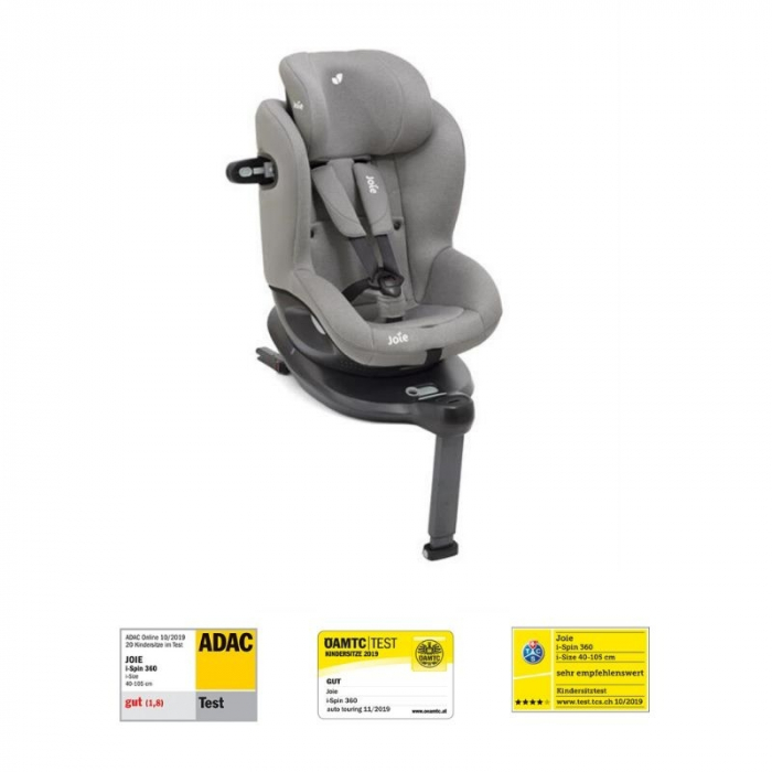 Scaun auto Joie i-Spin 360° Gray Flannel, nastere - la 4 ani  cu baza IZOFIX -Testat ADAC [11]