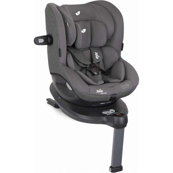 Scaun auto i-Spin 360° Shell Gray, Colectia Cycle, nastere - 105 cm, testat ADAC si testat Suplimentar la impact lateral, frontal si din spate [10]