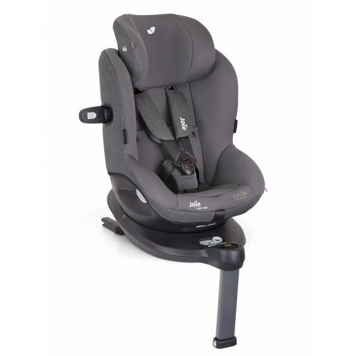 Scaun auto i-Spin 360° Shell Gray, Colectia Cycle, nastere - 105 cm, testat ADAC si testat Suplimentar la impact lateral, frontal si din spate [9]