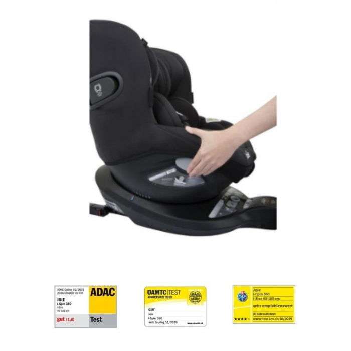 Scaun auto  Joie i-Spin  360° Coal, 40-105 cm, testat ADAC si certificat R129 [3]