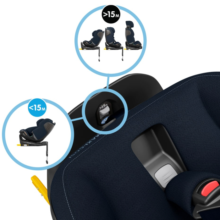 Scaun Auto  Maxi-Cosi  I-Size EMERALD 360 PRO de la nastere la 12 ani Authentic Blue [21]