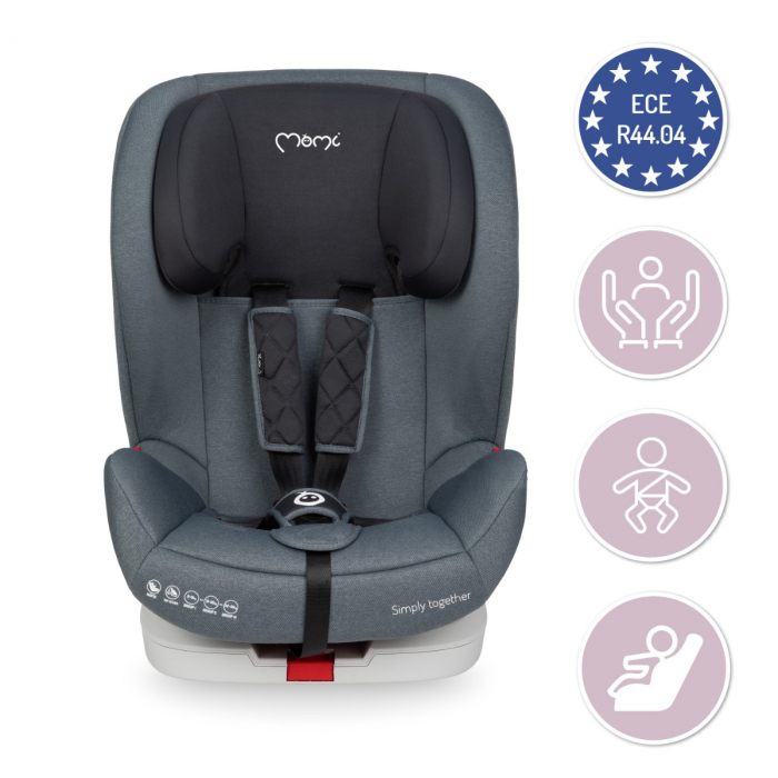Scaun auto, MoMi SAFETYLUX Pink, Sistem de prindere ISOFIX si TOP TETHER, Carcasa ranforsata cu otel, Tetiera reglabila, Husa detasabila, Centura in 5 puncte [5]