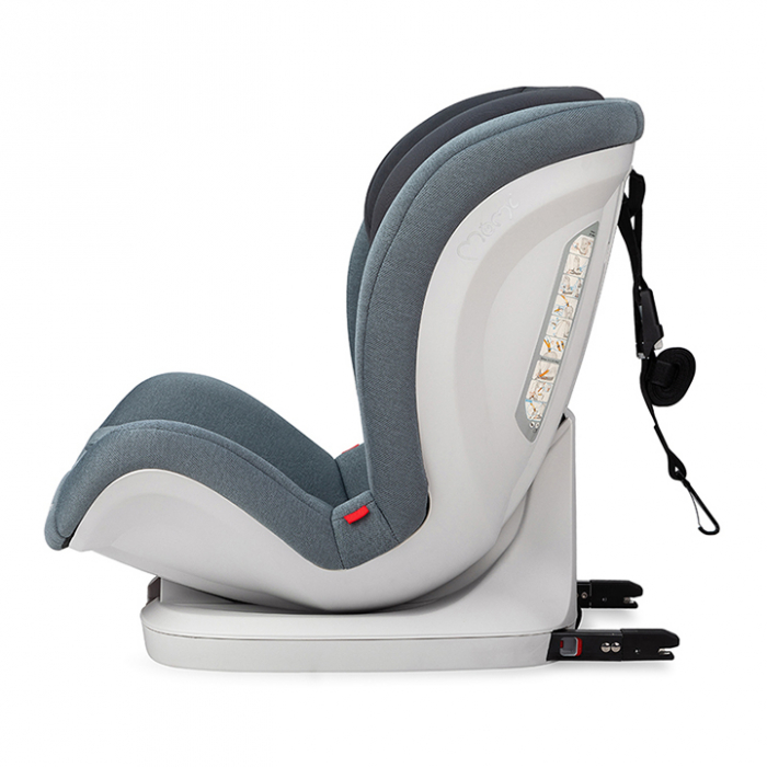 Scaun auto, MoMi SAFETYLUX Pink, Sistem de prindere ISOFIX si TOP TETHER, Carcasa ranforsata cu otel, Tetiera reglabila, Husa detasabila, Centura in 5 puncte [2]