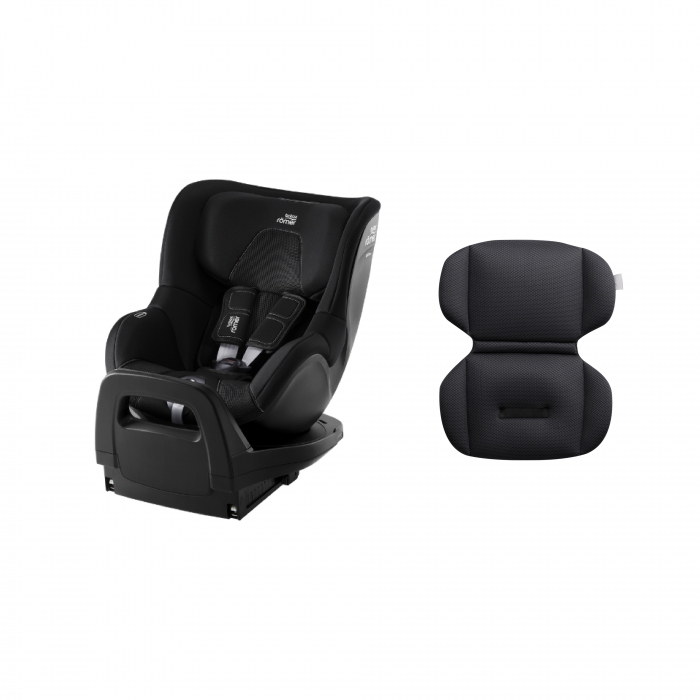 Scaun auto pentru copii Britax Römer, rotativ, 3 luni-4 ani, 61-105 cm, 19 kg, DUALFIX PRO M + Space Black insert relax gratuit [1]
