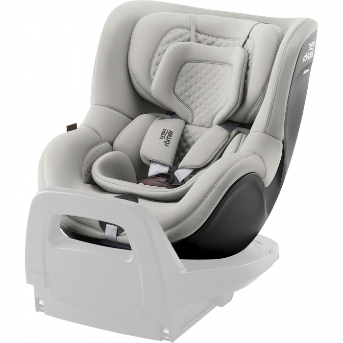 Scaun auto pentru copii Britax Römer, rotativ, fără bază ISOFIX, 3 luni-4 ani, 61-105 cm, 0-18 kg, DUALFIX 5Z Linen Grey [2]