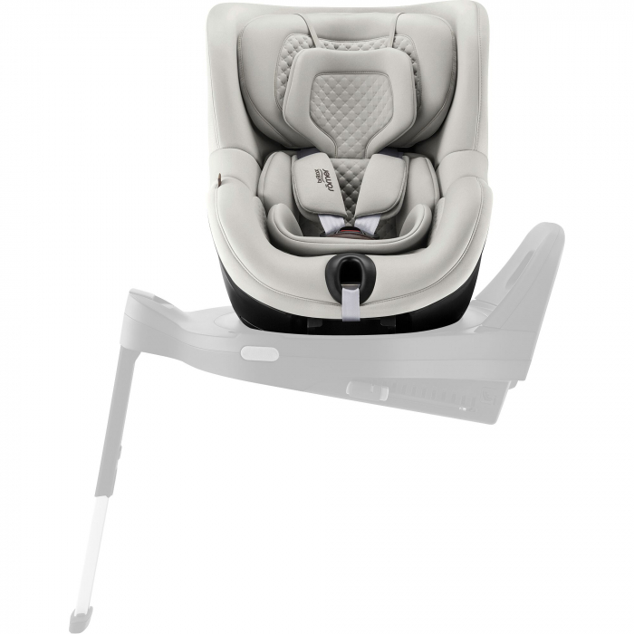 Scaun auto pentru copii Britax Römer, rotativ, fără bază ISOFIX, 3 luni-4 ani, 61-105 cm, 0-18 kg, DUALFIX 5Z Linen Grey [8]
