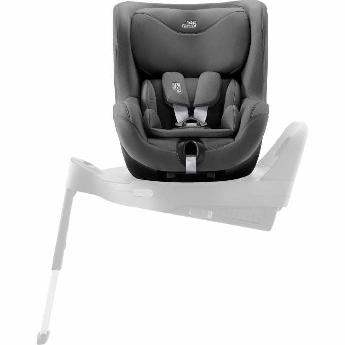 Scaun auto pentru copii Britax Römer, rotativ, fără bază ISOFIX, 3 luni-4 ani, 61-105 cm, 0-18 kg, DUALFIX 5Z Mineral Grey [8]