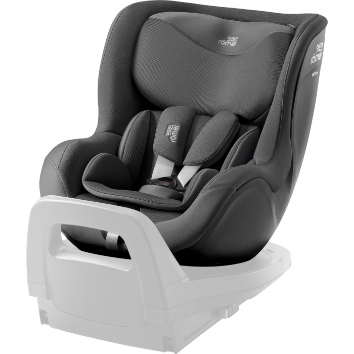 Scaun auto pentru copii Britax Römer, rotativ, fără bază ISOFIX, 3 luni-4 ani, 61-105 cm, 0-18 kg, DUALFIX 5Z Mineral Grey [2]