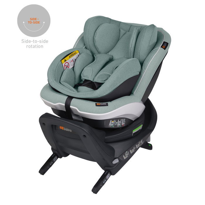 Scaun auto rotativ iZi Twist B i-Size (0-4 ani) - Sea Green Mélange [4]
