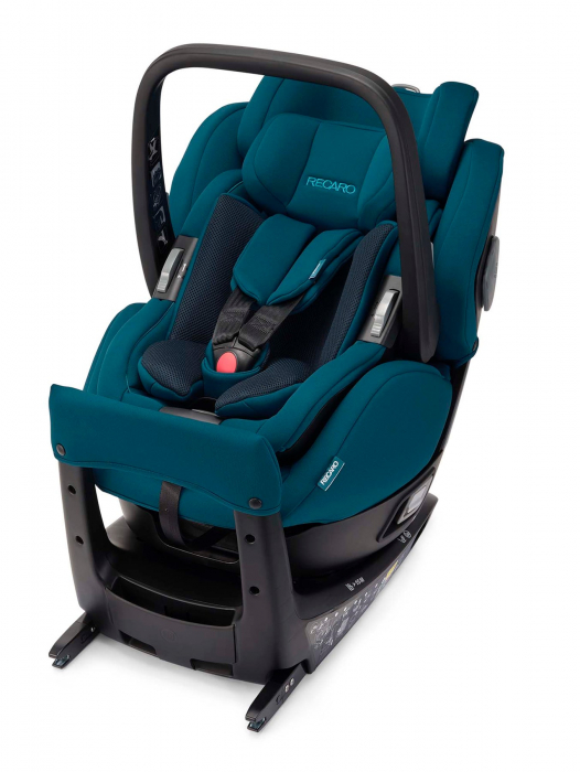 Scaun Auto si scoica  cu Isofix, Rotativ 360° 2 in 1 Salia Elite Prime Garnet Red de la nastere la 7 ani [3]