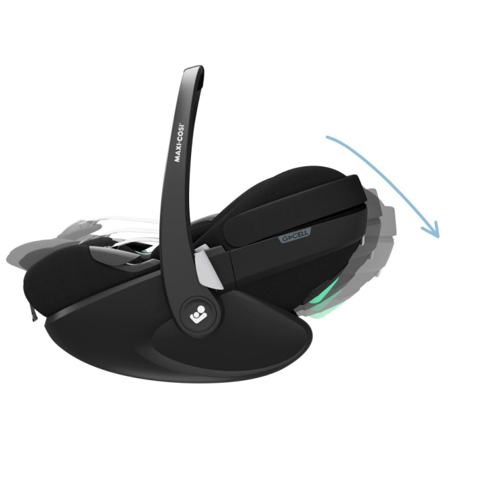 Scaun Auto tip Scoica I-Size Maxi-Cosi PEBBLE 360 PRO2 + Baza Auto FAMILYFIX 360 PRO de la nastere la 15 luni  Twillic Black [15]