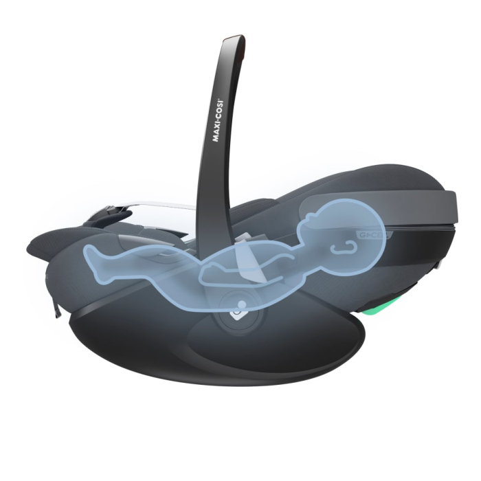 Scaun Auto tip Scoica I-Size Maxi-Cosi PEBBLE 360 PRO2 de la nastere la 15 luni Twillic Graphite [34]
