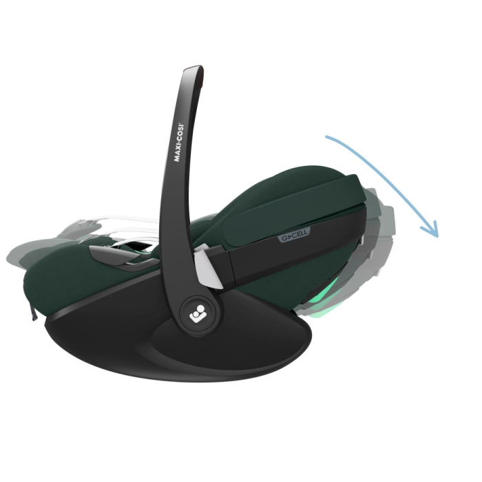 Scaun Auto tip Scoica I-Size Maxi-Cosi PEBBLE 360 PRO2 Twillic Green de la nastere la 15 luni [12]